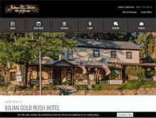 Tablet Screenshot of julianhotel.com